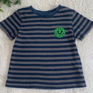 True Religion Navy Blue Striped T-shirt Boys 5